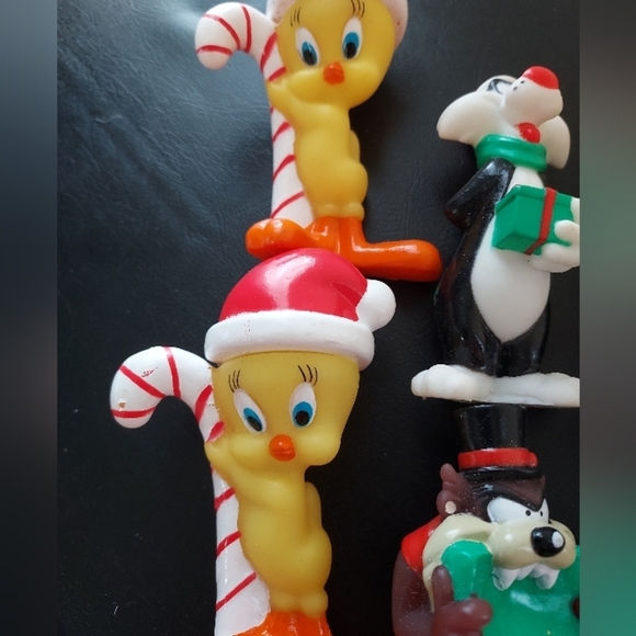 9 Blow Mold Tree Light Covers And 1 Vintage Lonney Tunes Taz Covers Only - Picture 6 of 9